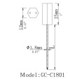 GC-1801 tire hexagonal plástico apretado Cable precinto